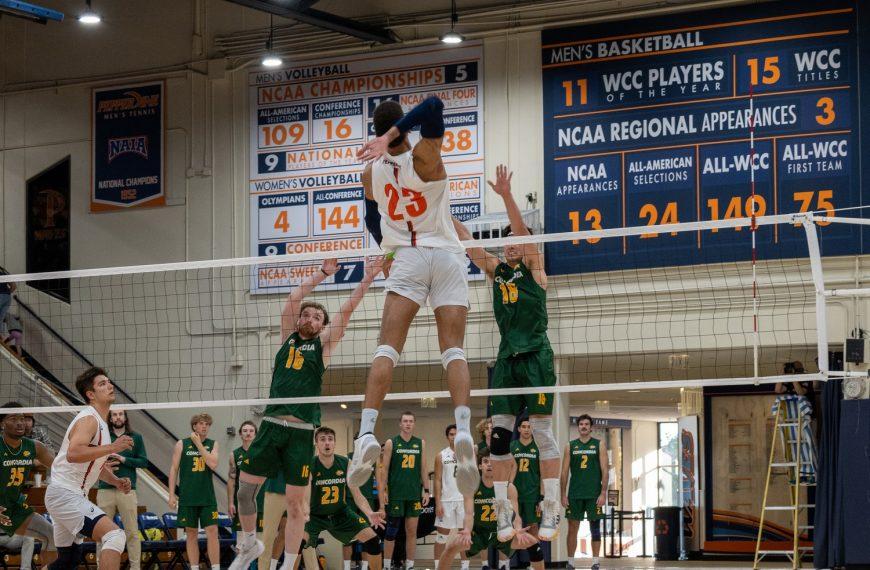 No. 8 Men’s Volleyball Bounceback Against Concordia