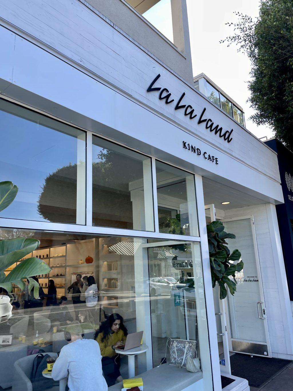La La Land Kind Cafe's open windows and natural light beckons customers into the bright and airy coffee shop April 8. Customers were able to choose between luxurious indoor couches or shaded patio seating after ordering their favorite drink.