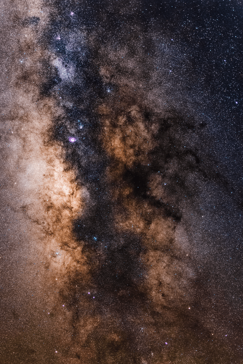 The Milky Way core glows above Big Sur, California, on July 10, 2021. The top of Plaskett Ridge provided an opportunity to see stars close to the horizon with much less atmospheric distortion.
