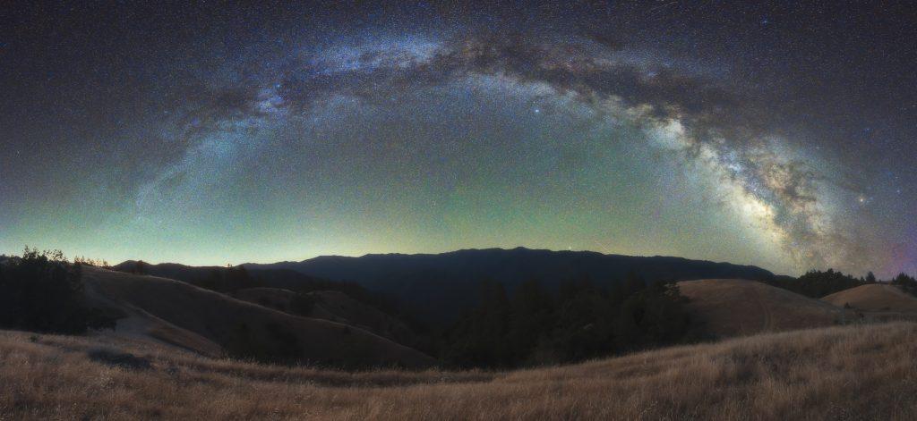 The Milky Way shines above the mountains of Big Sur, California, on July 9, 2021. Perched on top of this hill along Plaskett Ridge, I could see the stars stretch from the southern to the northern horizon. Photos by Lucian Himes