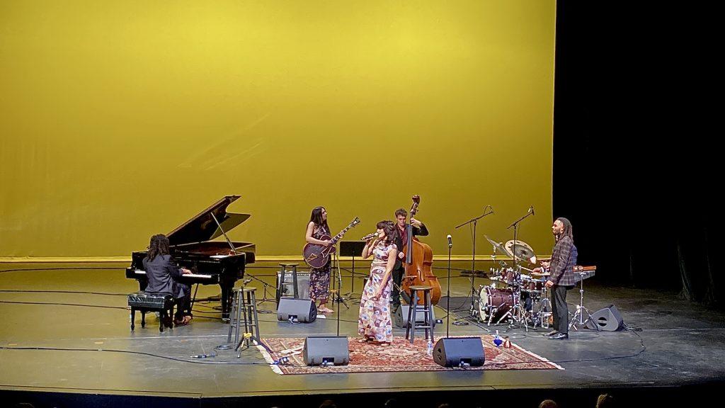 The "Wish Upon a Star" jazz singers and musicians play on stage at Smothers Theatre on Oct. 12. They ended the show with "The Bare Necessities" and dancing. Photo by Beth Gonzales