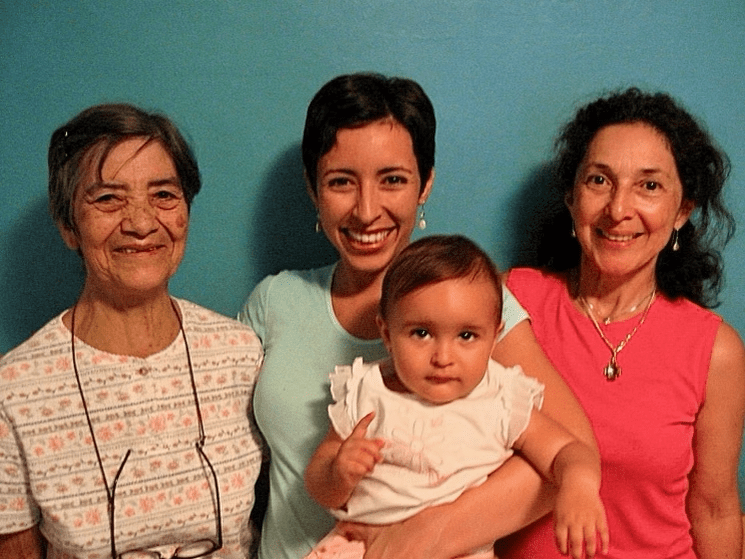 The four generations of Venezuelan women in Markowski's family pose and smile for a picture. Markowksi said she is proud of her Latinx heritage. Photo courtesy of Thalia Markowski