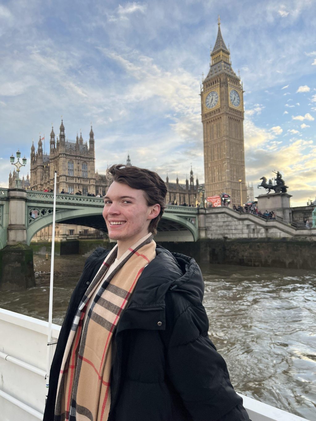 Bryan Hulit explored many London landmarks during his time abroad, including Big Ben in April 2023. Hulit said he had such a wonderful time abroad that he would love to watch "Ted Lasso" for its portrayal of London culture. Photo courtesy of Bryan Hulit