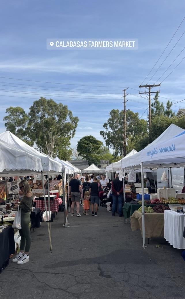 Steel visits the Calabasas Farmers Market in fall 2023. She said she loves the variety of different vendors. Photo courtesy of Marla Steel