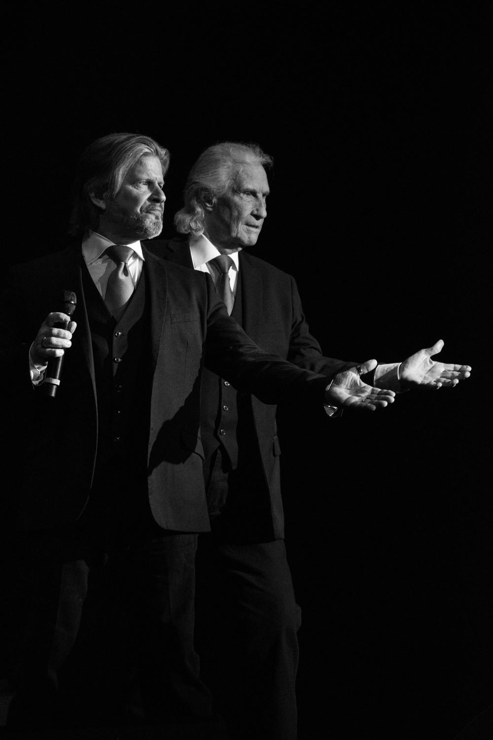 The Righteous Brothers perform at Smothers Theatre on Jan. 18. This musical duo presented their song "Hold on, I&squot;m Comin" at the beginning of the show. Photos by Perse Klopp