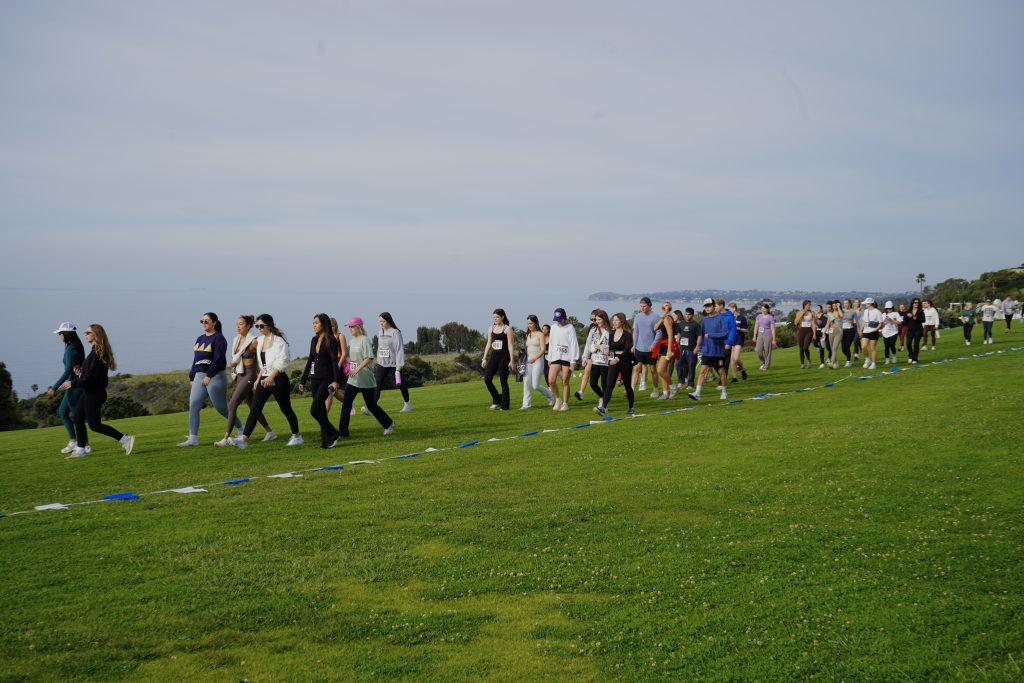 Attendees walk the 5k course Sunday, March 10. Much of the Pepperdine community participated to show their love for 'our girls.'