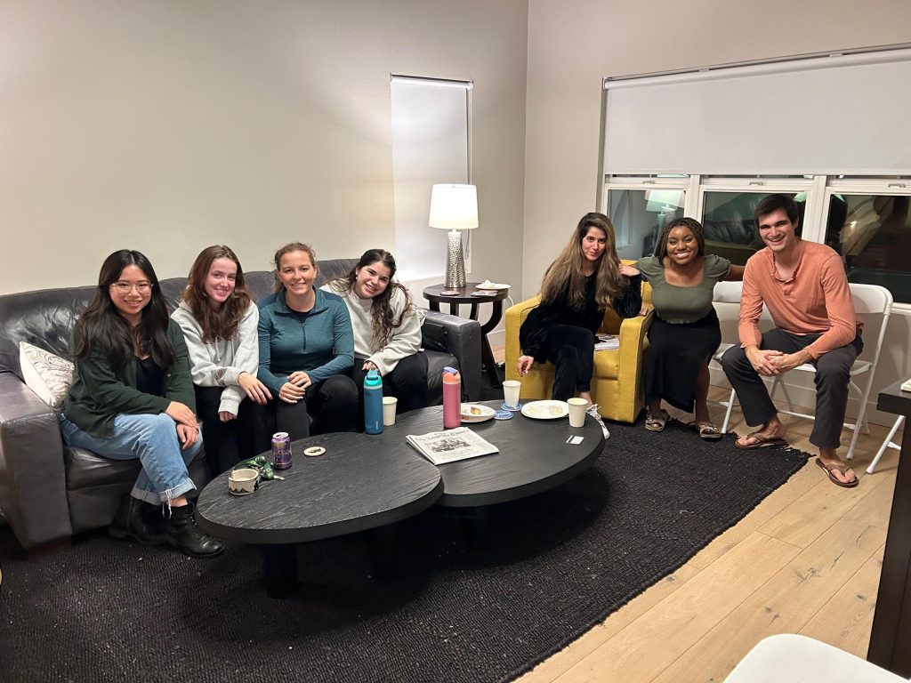 The Interfaith Student Council gathers for their first meeting of the semester at the home of Al Sturgeon, associate dean for Student Life and Spiritual Development, on Jan. 30. The students gathered to discuss dating and marriage within faith. Photo courtesy of Al Sturgeon