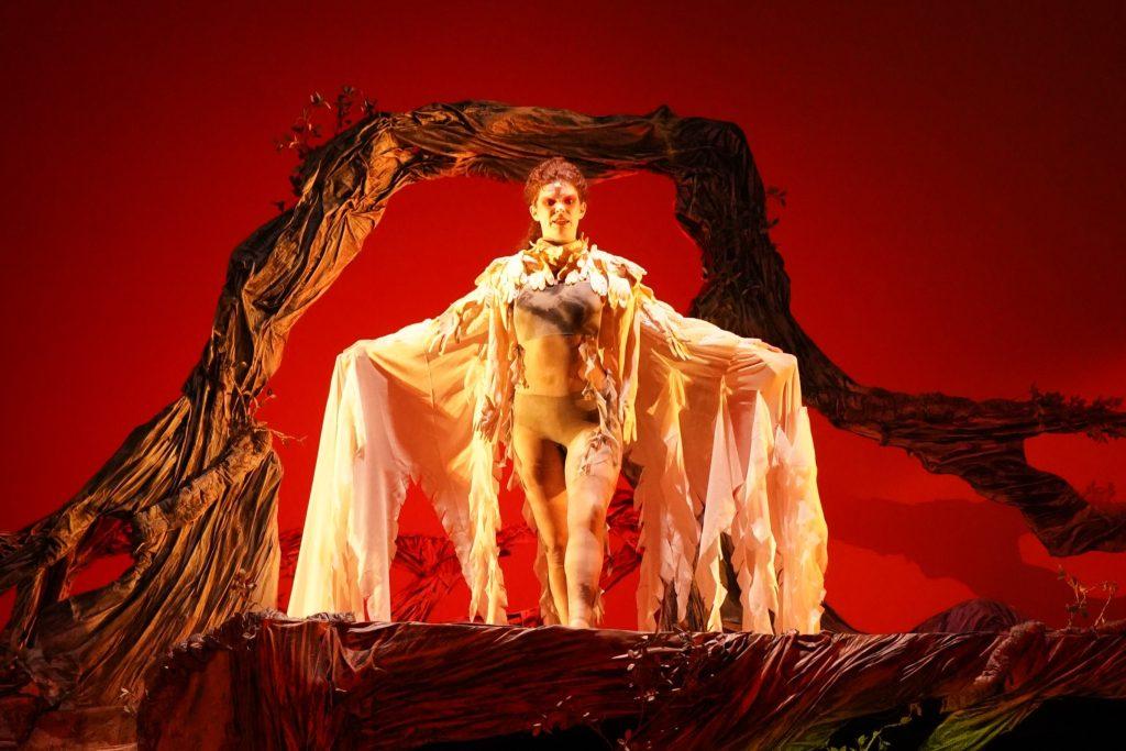Bryant as Ariel terrifies other characters and the crowd April 1, in Smothers Theatre. "The Tempest" makes dreams come to life — including nightmares, Watnick said.