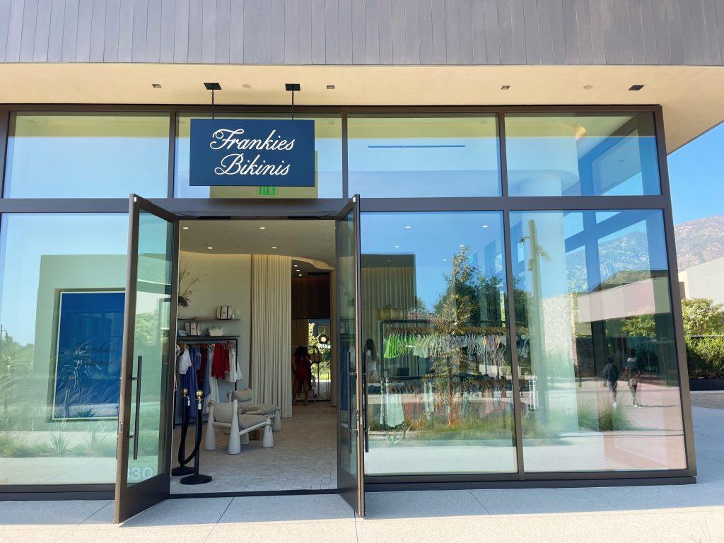 Frankie Bikinis' first flagship store sits in the rear of Cross Creek Ranch Aug. 29. Sophomore Melanie Syrios said the brand represents both style and a strong connection to the Malibu way of life. Photo by Bohuen Tong