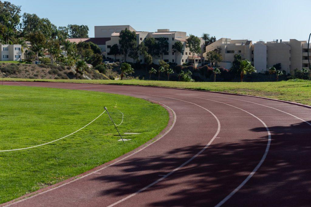 The old Stotsenberg Track wears down after decades of use by both Track and Field and Cross Country over the last few seasons. The new track's highly durable material helped increase its lifespan to last for decades to come. Photo courtesy of Pepperdine Athletics