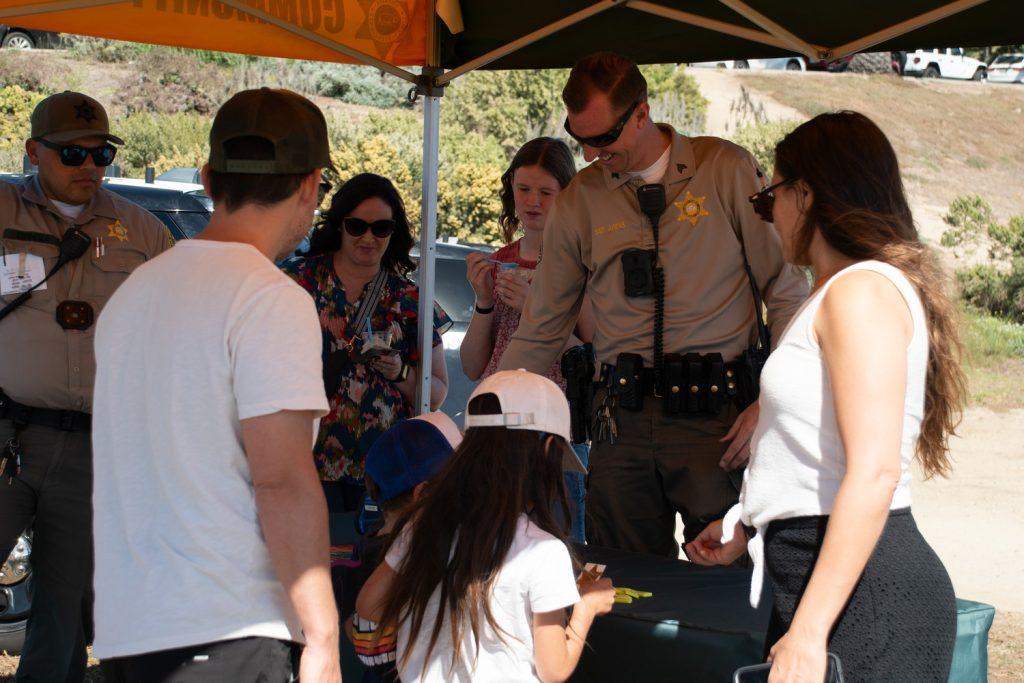 The Lost Hills Sheriffs Department's set up a booth to help bring awareness to the dangers of reckless driving Oct. 20 at Alumni Park. There were many booths at the event ranging from driving awareness to carnival games for the children attendees.