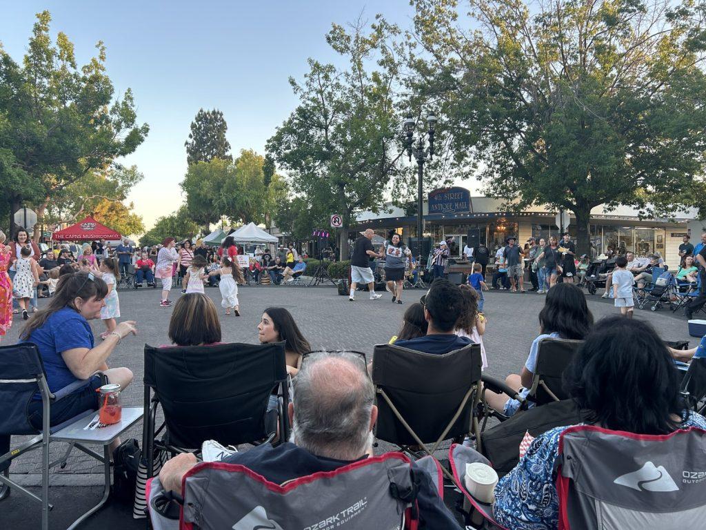 The Clovis Farmer's Market bustles with people and a live performance May 24. Monahan and her dad found joy in exploring everything the new town had to offer.