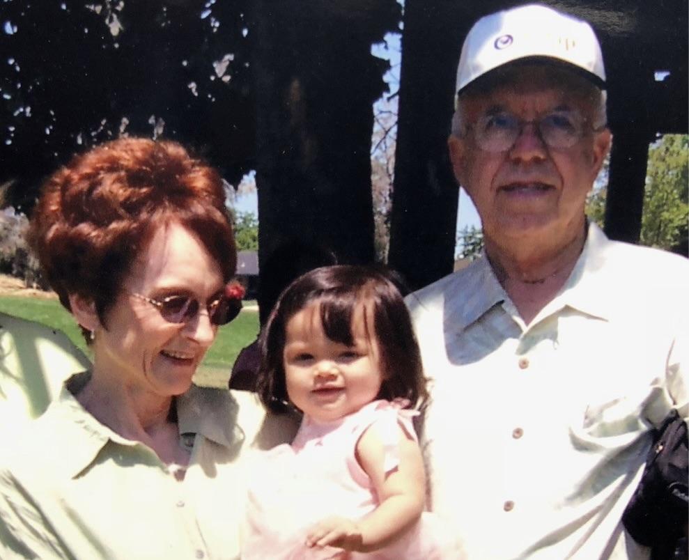 Life & Arts Editor Amanda Monahan (middle) with her grandparents as a baby in June 2006. Monahan discovered an even deeper connection with her family this summer. Photos courtesy of Amanda Monahan