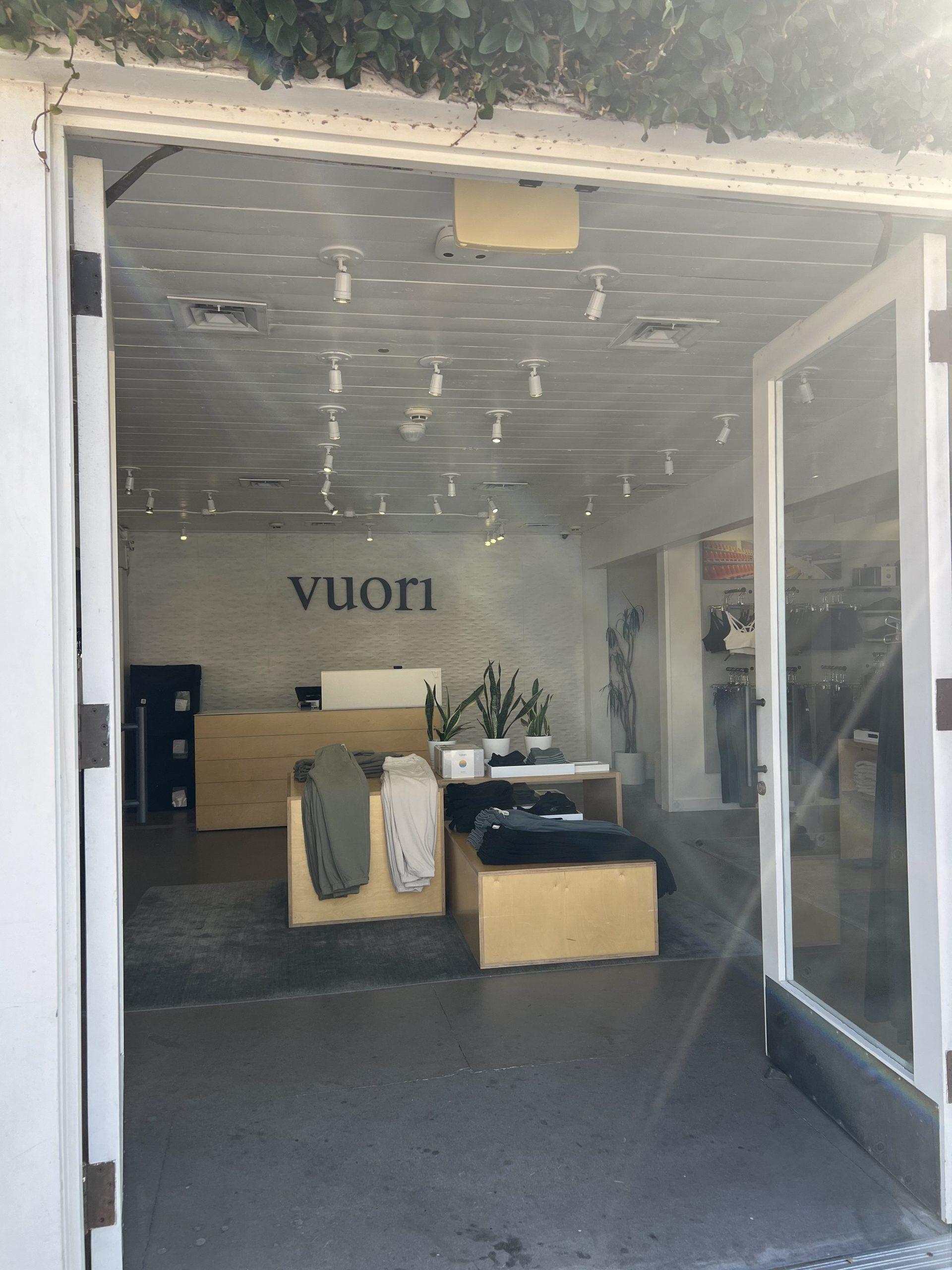 The Vuori store welcomes customers in the Malibu Country Mart on Sep. 23. Vuori was founded in Encinitas, California. Photo by Ellya Asatryan