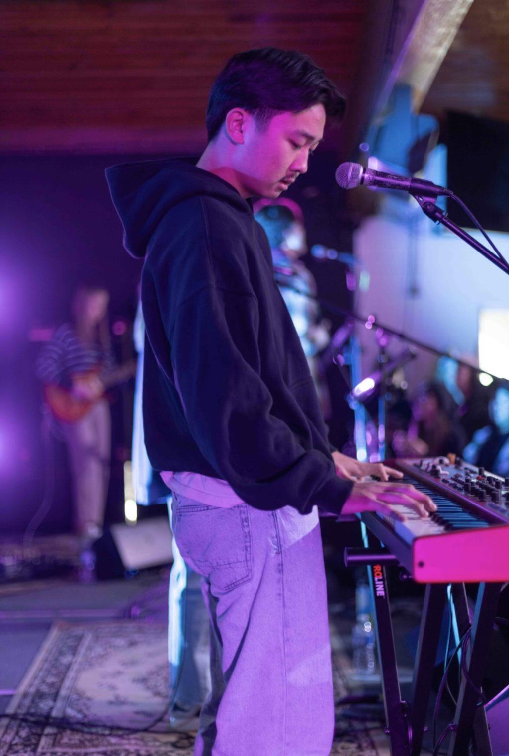 Nathan Lee has been working with WAVES WORSHIP as a writer, piano player and guitar player. Lee said he joined the group to grow as a song writer. Photo courtesy of Nathan Lee