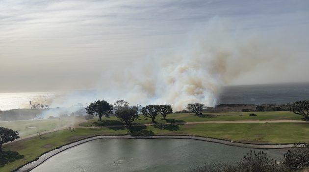 Fire Breaks Out at Bluffs Park