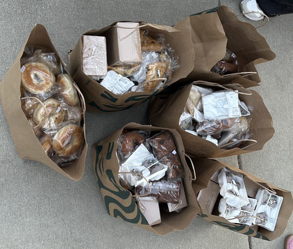 The Food Recovery Network received 45 pounds of food from Starbucks on Oct. 1. Gerlach packed the bags into her car and dropped them off to a contact person at Malibu United Methodist Church.