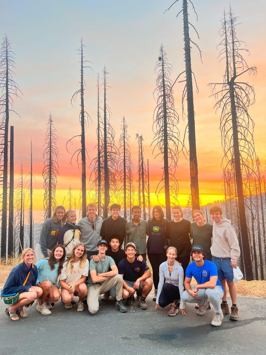 Students group together for a photo during their first Outdoor Rec trip of the year to Sequoia & Kings Canyon National Park from Aug. 31 to Sept. 2. Outdoor Rec plans for trips that go all over California, and actively search for new extravaganzas the student body would love, Ramli said.