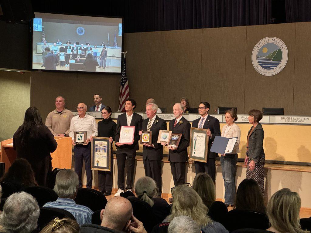 Former Malibu Councilmember Paul Grisanti was presented with various awards by city and state offices Dec. 9 at Malibu City Hall. Grisanti served two terms as a city councilmember.