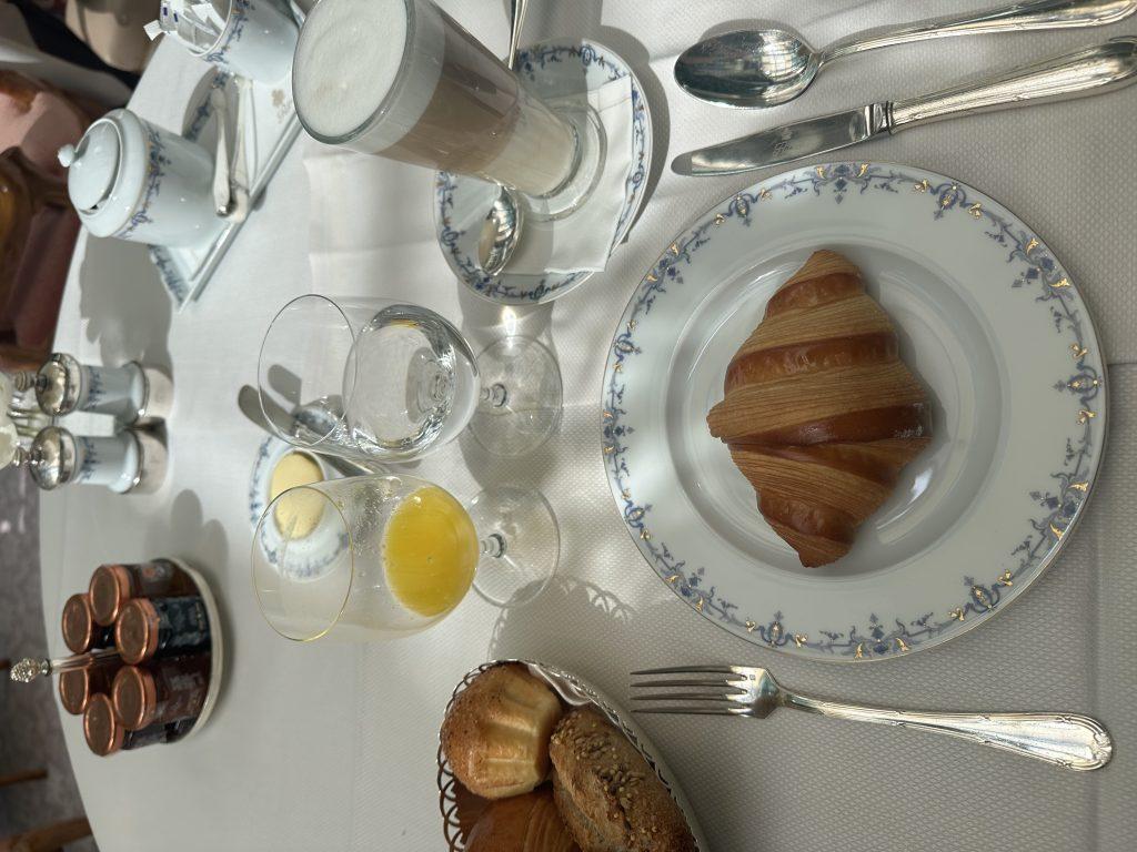 Sophomore Katie Nehrir's picture perfect breakfast while staying in Paris during her solo trip in July 2024. Nehrir said she likes to begin her day with a sit-down coffee before a day of roaming the city. Photo courtesy of Katie Nehrir