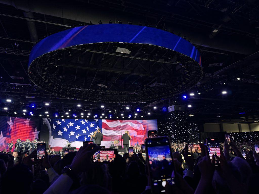 President Donald Trump, Vice President J.D. Vance and members of the first family attend the Liberty Ball the night of the 47th President's inauguration on Jan. 20. The ball was one of three President Trump attended. Photo by Michael Sugimoto