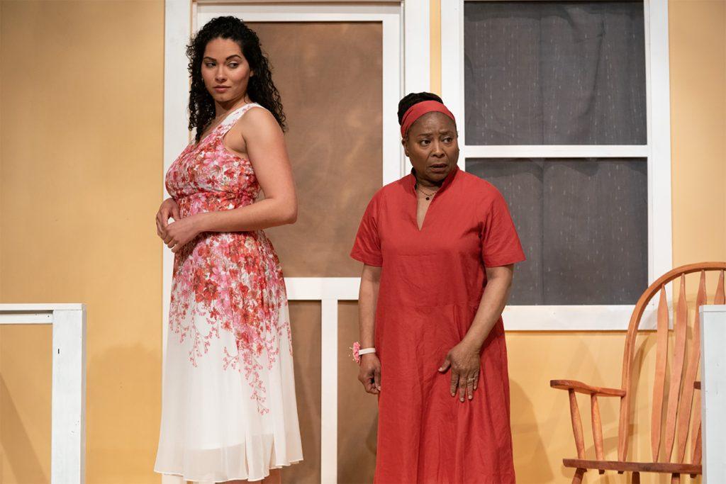 Theatre alumna Caitlin O’Grady (‘17) performing as Madge in a show called “PICNIC” in 2023 at the Odyssey Theatre Ensemble in West Los Angeles. Photo Courtesy of Jenny Graham. O'Grady said the show was a reminder of how art can bring people together and challenge notions because of its all black cast.