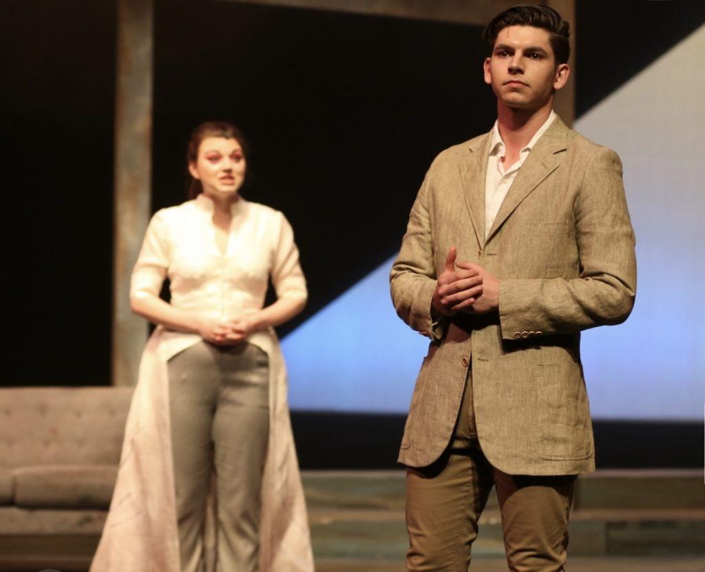 Theatre Alumnus Nate Bartoshuk ('20) performing in Medea in Smothers Theatre in 2018. Bartoshuk said his auditions are mainly self-tapes rather than in-person now which can be lonely and a long wait of uncertainty. Photo courtesy of Nate Bartoshuk