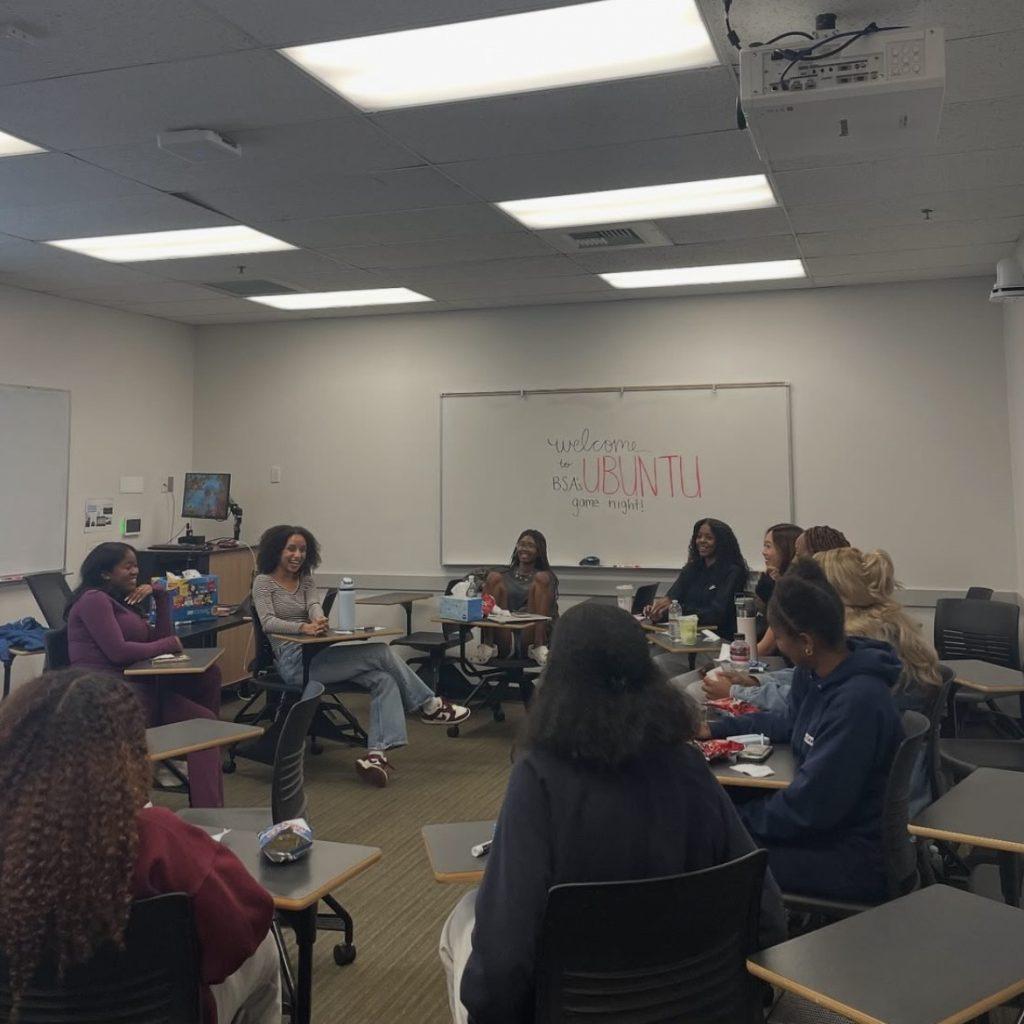 The Black Student Association (BSA) enjoys a frequently hosted game night as part of their club bonding in a CAC classroom in October 2024. BSA hosts many small get togethers in addition to their general meetings and larger events. Photo courtesy of Rochelle Williams