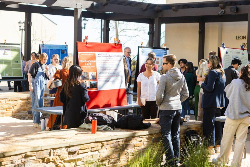 Students present research on climate change at the 2023 Climate Calling conference. The Climate Calling conference began in 2016. Photo by Lucian Himes/former Graphic Photo Editor