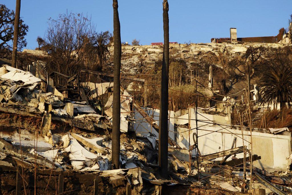 Damage to homes along Pacific Coast Highway from the Franklin Fire. The fire lasted from Dec. 9 - Dec. 18, and scorched more than 4,037 acres, according to the Los Angeles Fire Department.