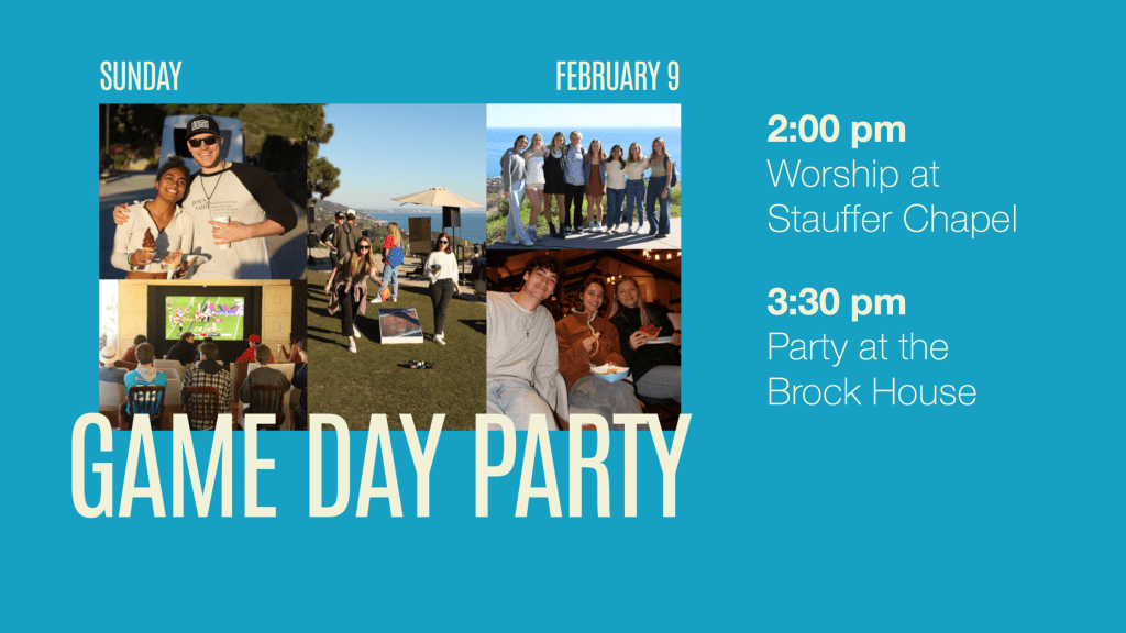 The invitation posted on the Waves Church Instagram features photos from last year's celebration at the Brock House. This year's Super Bowl party had In-N-Out and Mister Softee Ice Cream trucks. Infographic courtesy of Taylor Walling