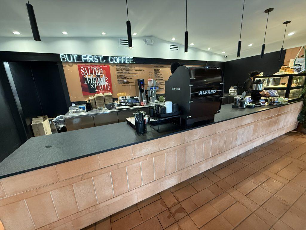 The inside of the Alfred cafe in the Malibu Country Mart on Feb. 11. The shop has changed their menu with the changing seasons, most recently adding their new strawberry matcha.