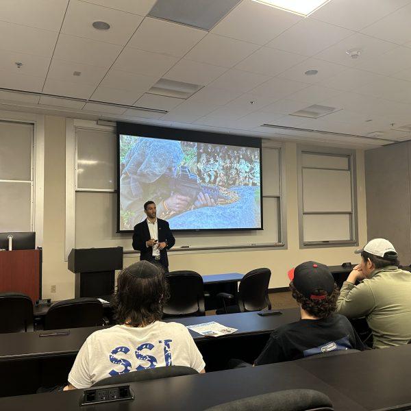 Pro-Israel Student Club Hosts IDF Soldier, President Gash Appears