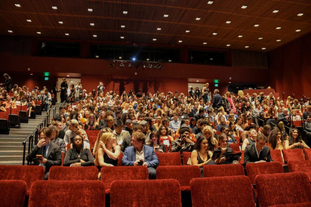 A packed audience fills Smothers Theatre to watch the nine original student films Feb. 6. Brantley Holladay, co-director of RSFF17, said the purpose of the event is to recognize the filmmakers' hard work.