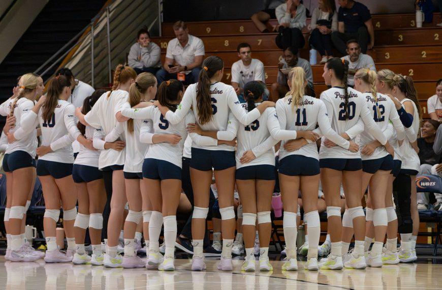 Women’s Indoor Volleyball Rallies With Home Crowd to Dominate UC Santa Barbara